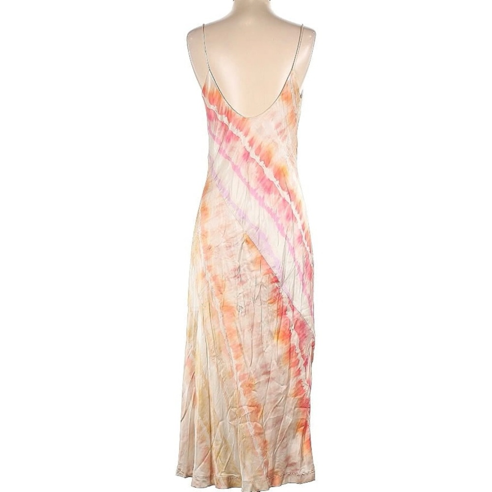 AllSaints Melody Marea Tie Dye Silk Blend Midi Dress - Picture 5 of 5